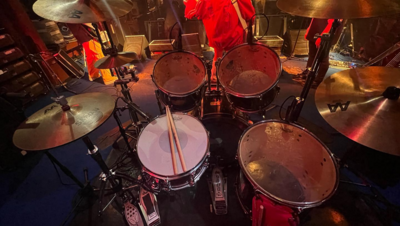 On stage media image