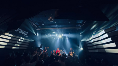 On stage media image