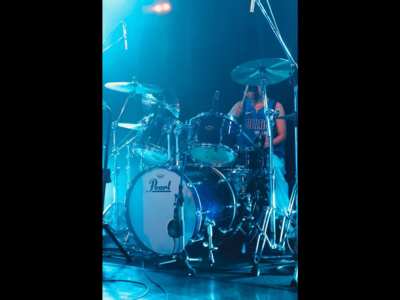 On stage media image