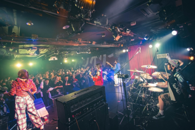 On stage media image