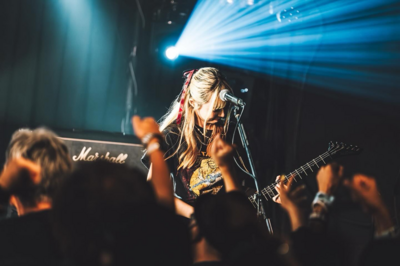 On stage media image