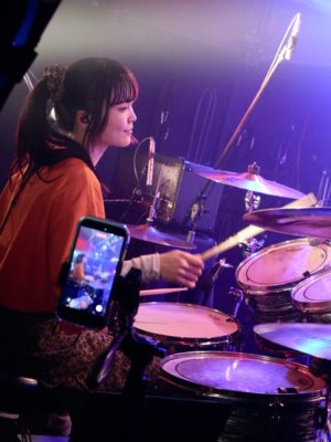 On stage media image