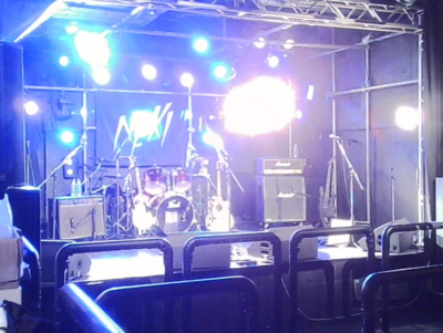 On stage media image